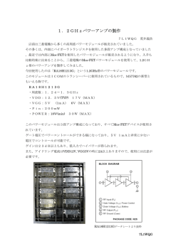 三菱パワーモジュールを使用した1200MHz帯パワーアンプ