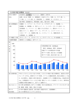 わが家の電力消費量（MM家）