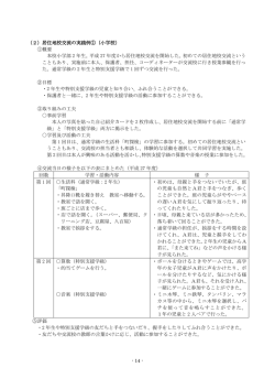 (2)小学校での居住地校交流の実践例