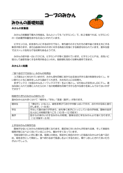 みかんの基礎知識