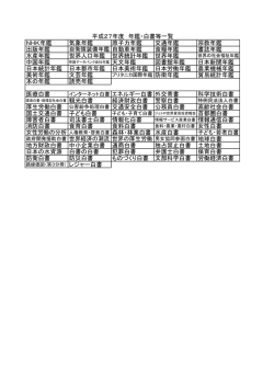 NHK年鑑 気象年鑑 原子力年鑑 交通年鑑 宗教年鑑 出版年鑑 食糧年鑑