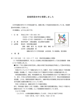 視察概要 [23KB pdfファイル]