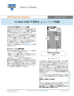 VJ 6040 GSM 干渉防止 χューニング回路