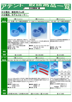 中分類名： 小分類名： 模型用ゴム枠 モデルフォーマー