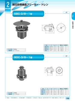 耐圧防爆構造ブリーザー・ドレン SBC-3/8&sim;1型 SDC
