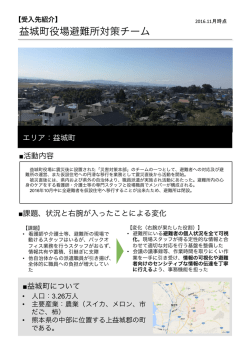 益城町役場避難所対策チーム - 熊本復興・右腕プログラム