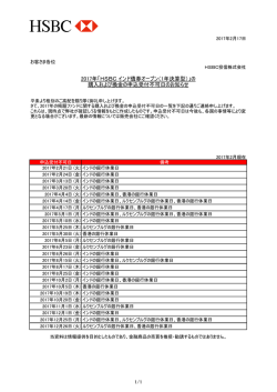 2016年「HSBC インド債券オープン（1年決算型）」の 購入および換金の
