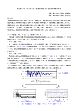 非定常ランダム波の考え方と群遅延時間による設計用地震動の作成