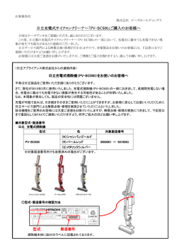 日立充電式サイクロンクリーナー「PV-BC500」ご購入の