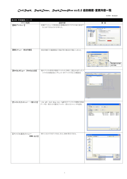 RapidDraw、RapidDrawPlus Ver5.0のVerup内容について(PDFファイル)