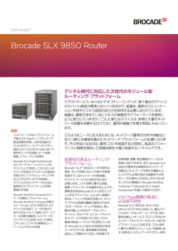Brocade 9850 Routerデータ・シート