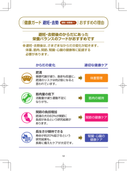 気をつけたいのは 「体重」だけではありません。