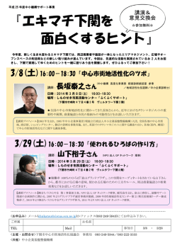 『エキマチ下関を 面白くするヒント』