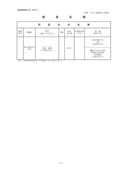 （6）教員名簿