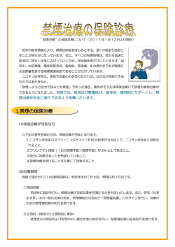 禁煙治療の保険診療が始まりました！