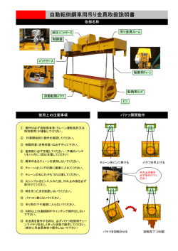 自動転倒鋼車用吊り金具取扱説明書
