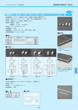 PAT 高電流用バー取付台〔PWA、PWB、PWH、PWTシリーズ〕（1パック