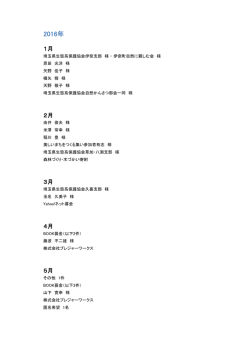 2016年 - 埼玉県生態系保護協会
