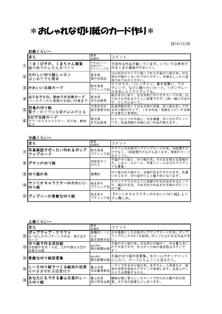 おしゃれな切り紙のカード作り