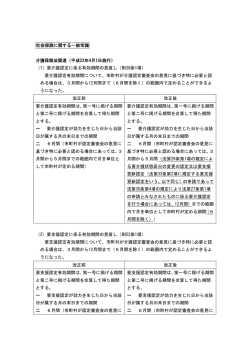 社会保険に関する一般常識 介護保険法関連（平成23年4月1日施行） （1