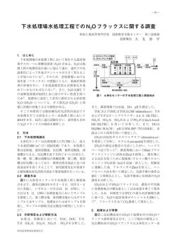 下水処理場水処理工程でのN2Oフラックスに関する調査