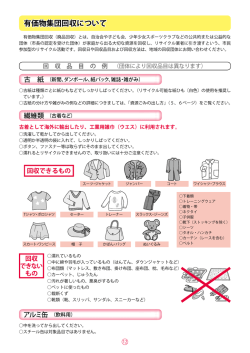 有価物集団回収について