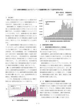 （2）耐候性鋼橋梁におけるワッペン式暴露試験を用