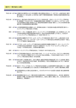 【新ホリー株式会社 沿革】