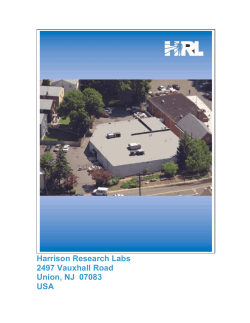 Harrison Research Labs 2497 Vauxhall Road Union, NJ 07083 USA