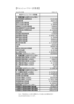 【キャッシュ・フロー計算書】