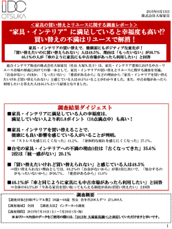 に満足していると幸福度も高い!?