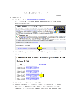 Windows 版 LAMMPS インストールマニュアル