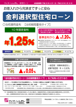 金利選択型住宅ローン