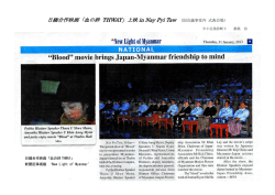 日緬合作映画「血の絆 THWAY」上映 in Nay Pyi Taw