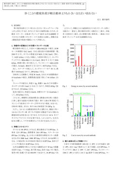 歩くことの環境負荷が軽自動車よりも小さいとは言い切れない