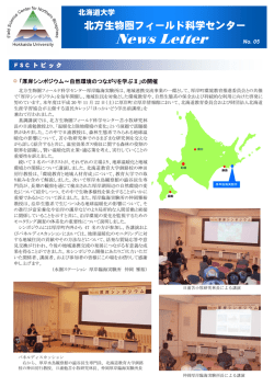 News Letter - 北海道大学北方生物圏フィールド科学センター