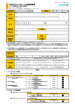 DNSホスティングサービスのみ