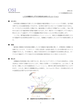 LCDの偏光サングラス対応のためのシミュレーション