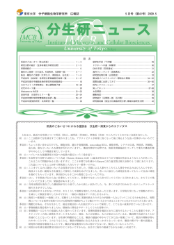 分生研ニュース 第41号（2009年5月発行）