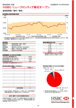 HSBC ニューフロンティア株式オープン