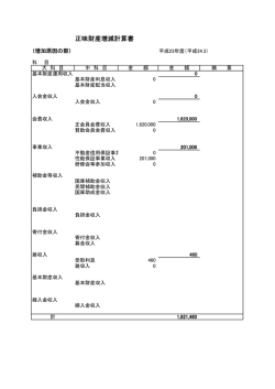 正味財産増減計算書H24.3.31（39.6KB