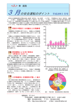3月の安全運転のポイント