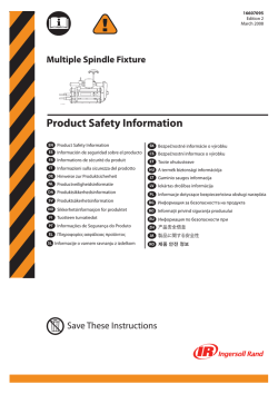 Product Safety Information