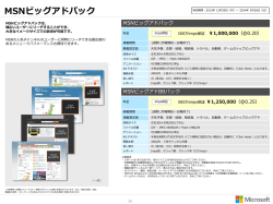 MSNビッグアドパック - Microsoft Advertising