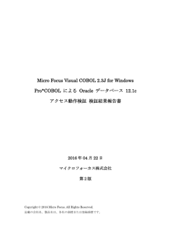 Micro Focus Visual COBOL 2.3J for Windows Pro