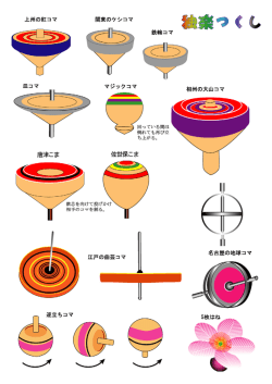 こま(独楽)のいろいろ