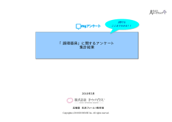 「調理器具」に関するアンケート 集計結果