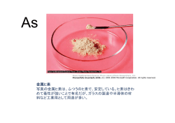 金属ヒ素 写真の金属ヒ素は