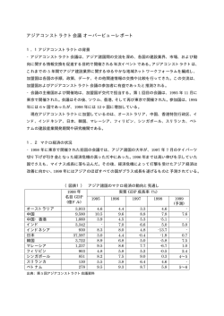 第5回アジアコンストラクト会議カントリーレポート概要版