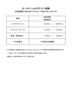 オーモリニッセキガソリン価格